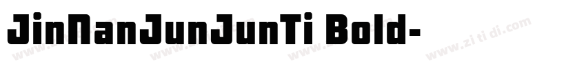 JinNanJunJunTi Bold字体转换
